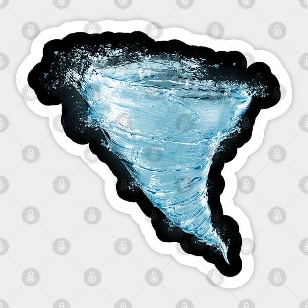 Tornado Storm Chaser Sticker by Happy Art Designs